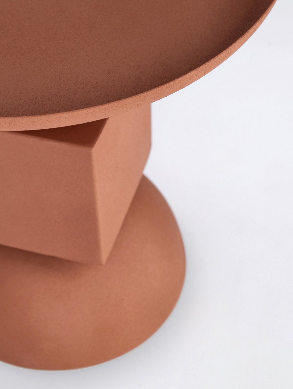 Beistelltisch Alka aus Metall, Rot