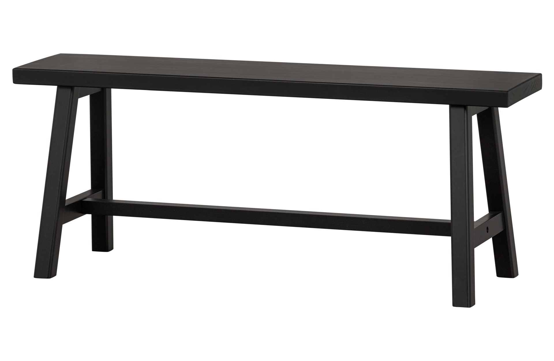 Bank Imme aus Kiefernholz, Schwarz Bank Imme aus Kiefernholz, Schwarz