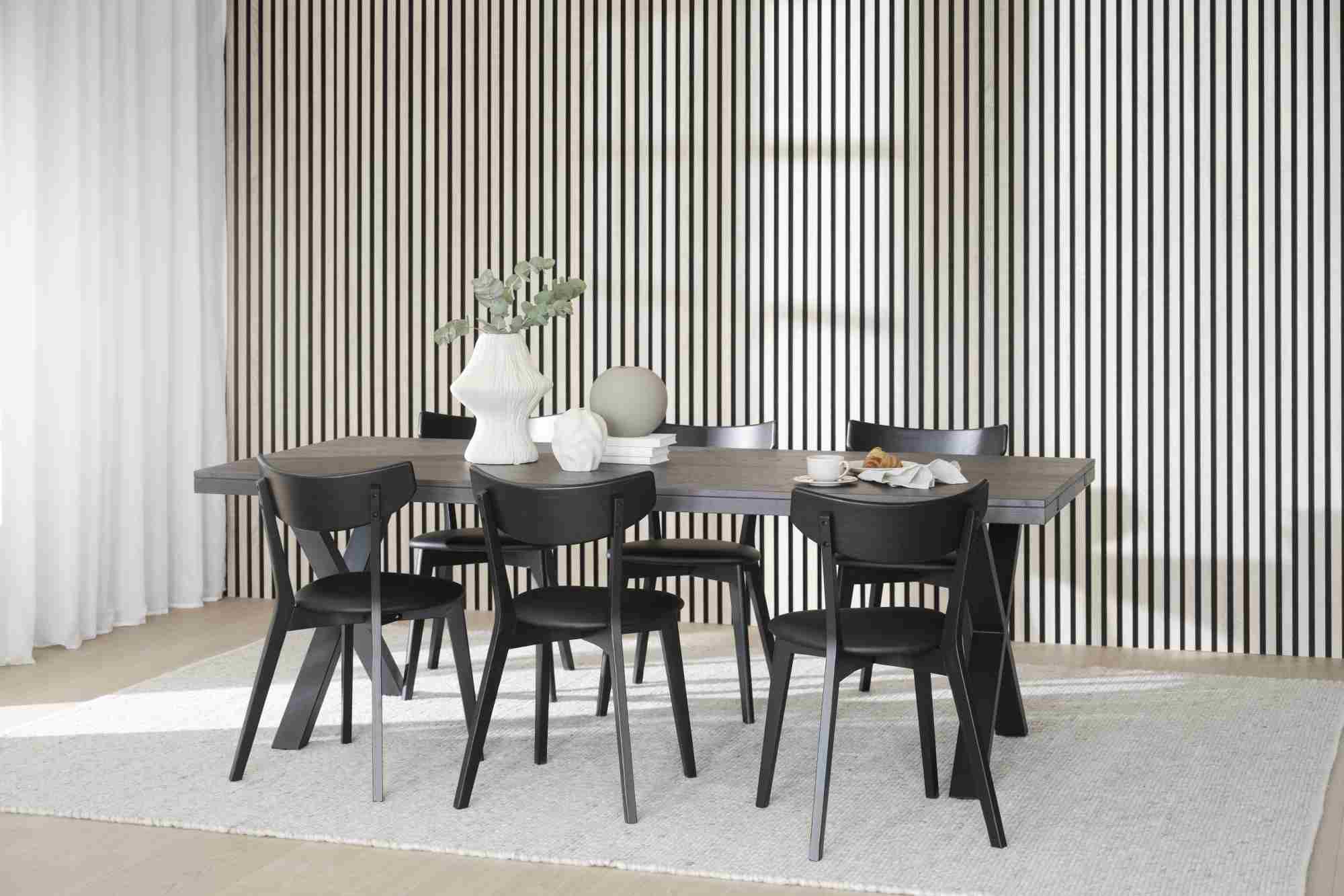 Esstisch Brooklyn, X-Gestell, 220cm, Braun – überzeugt mit zeitlosem Stil.