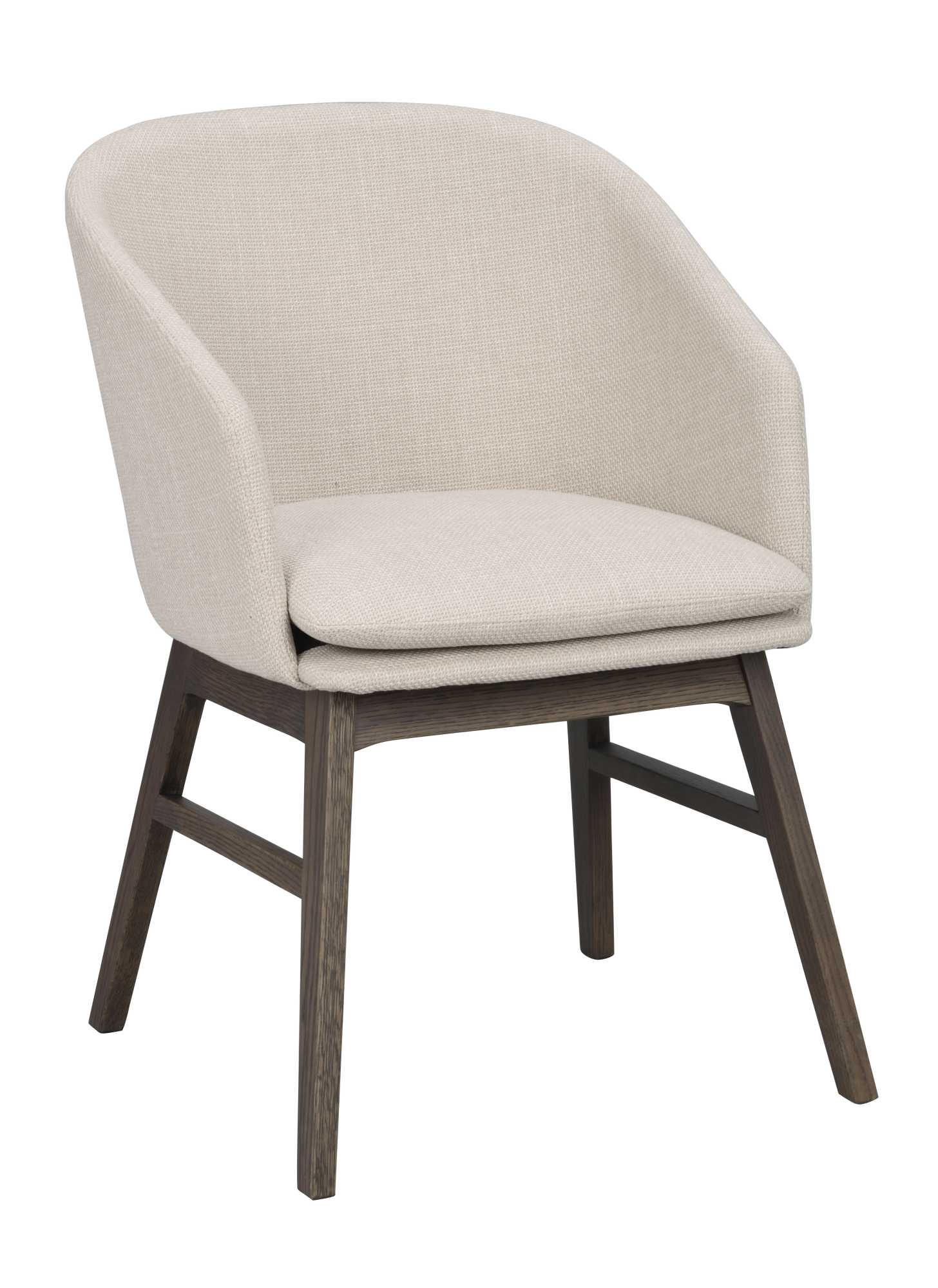 Edles Möbelstück: Stuhl Windham 2er Set mit Armlehnen, Beige / Braun für stilvolle Einrichtung. Stuhl Windham 2er Set mit Armlehnen, Beige / Braun