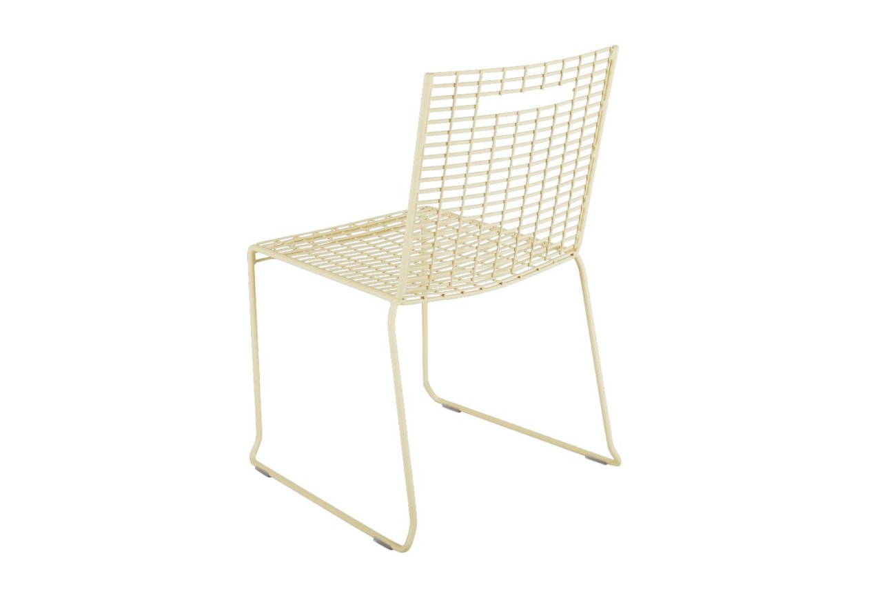 Gartenstuhl Sinarp aus Metall, Gelb