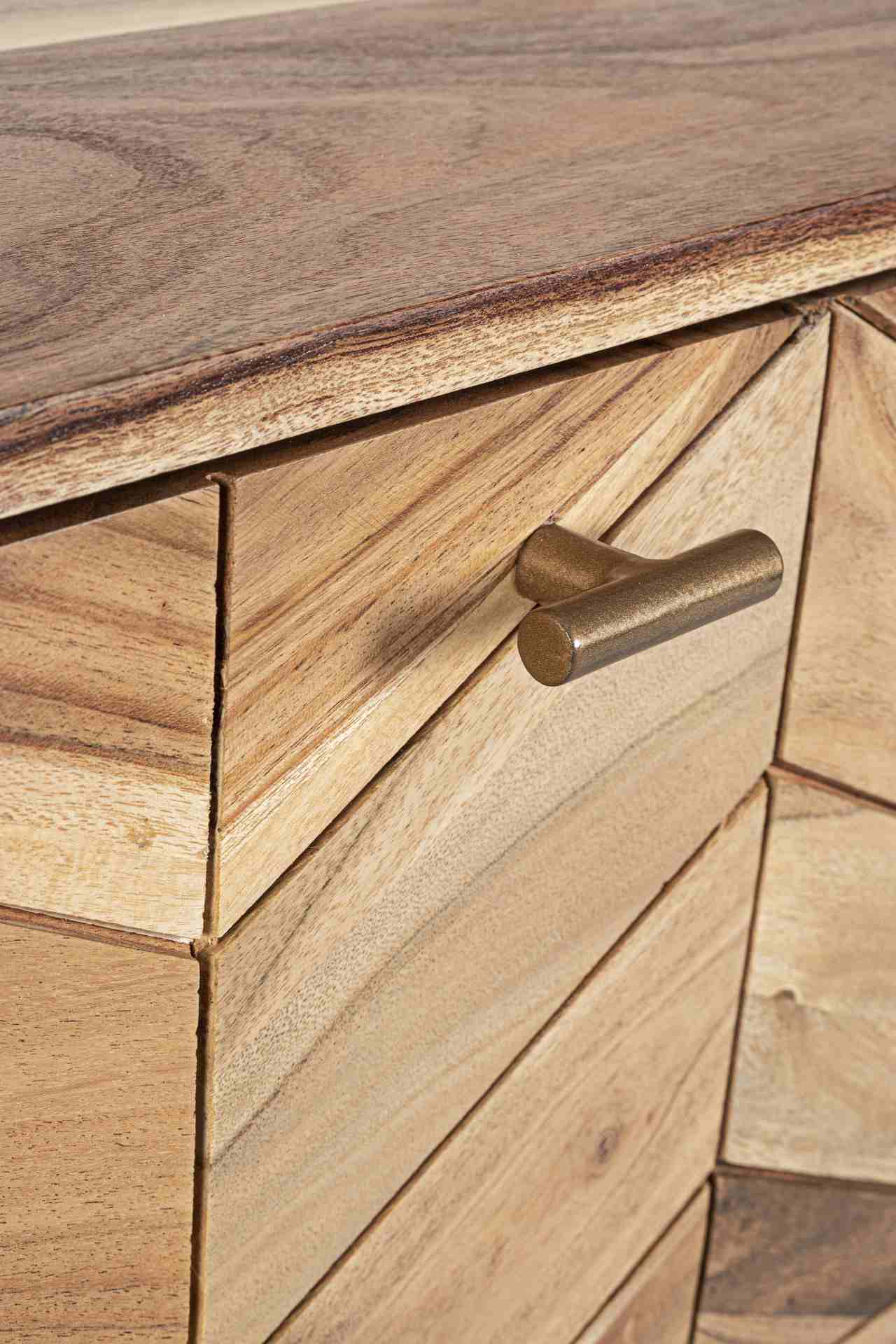 TV-Board Raida aus Akazienholz, 130 cm