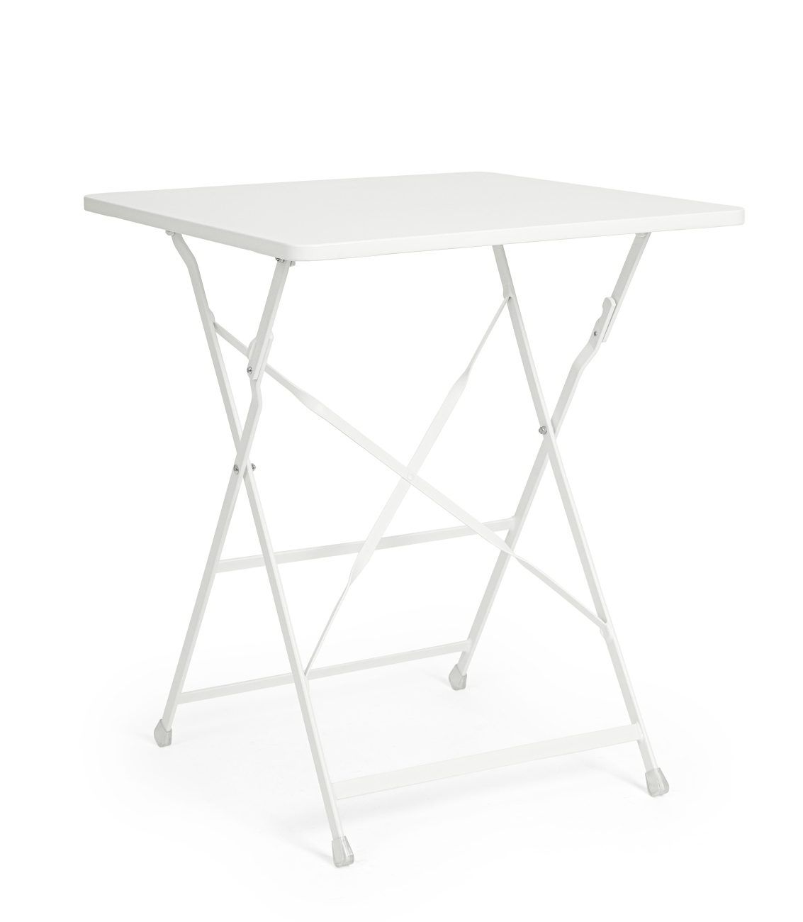 Gartentisch Yasmin aus Metall 60x60 cm, Weiß