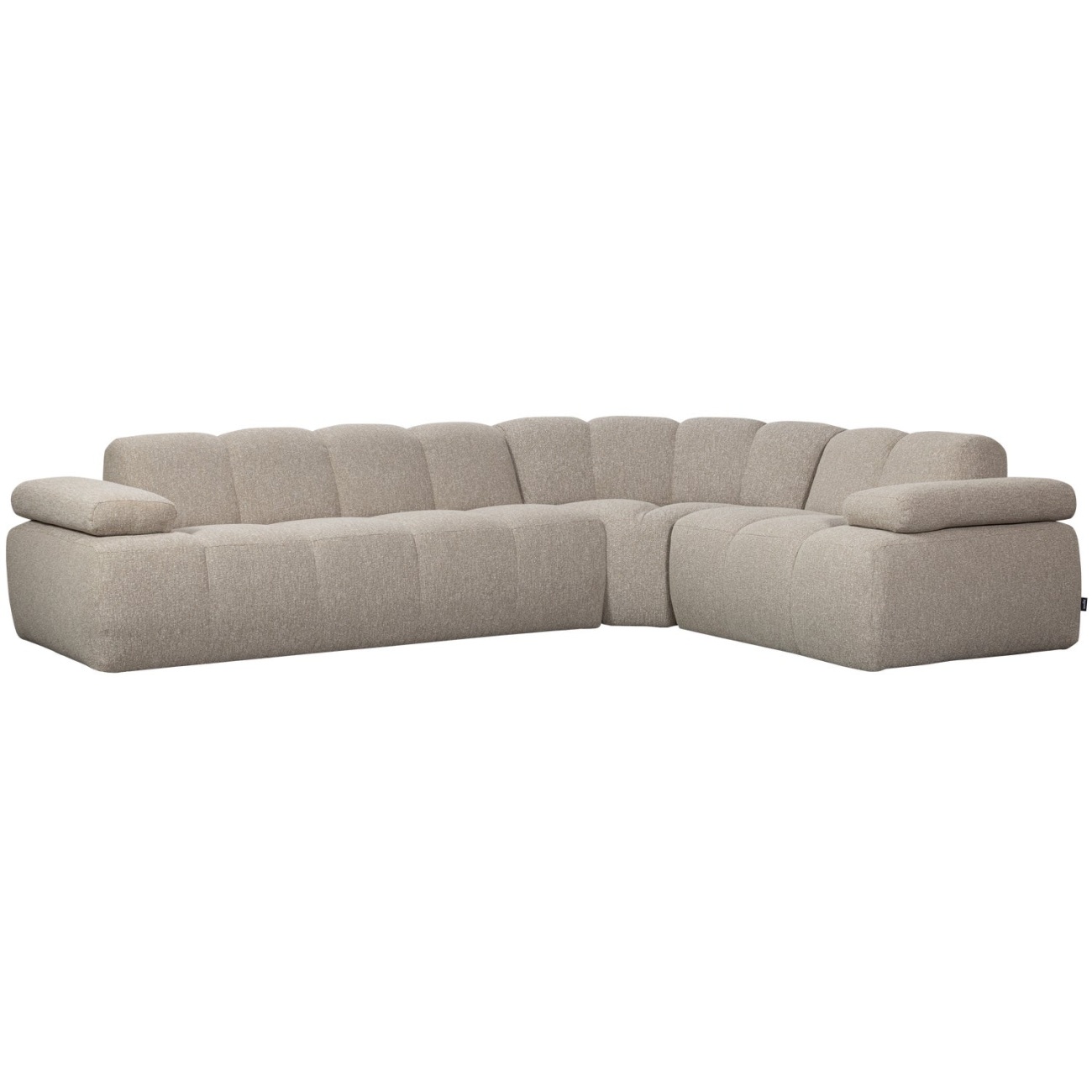 Ecksofa Mojo aus Boucle-Stoff Rechts, Beige Ecksofa Mojo aus Boucle-Stoff Rechts, Beige