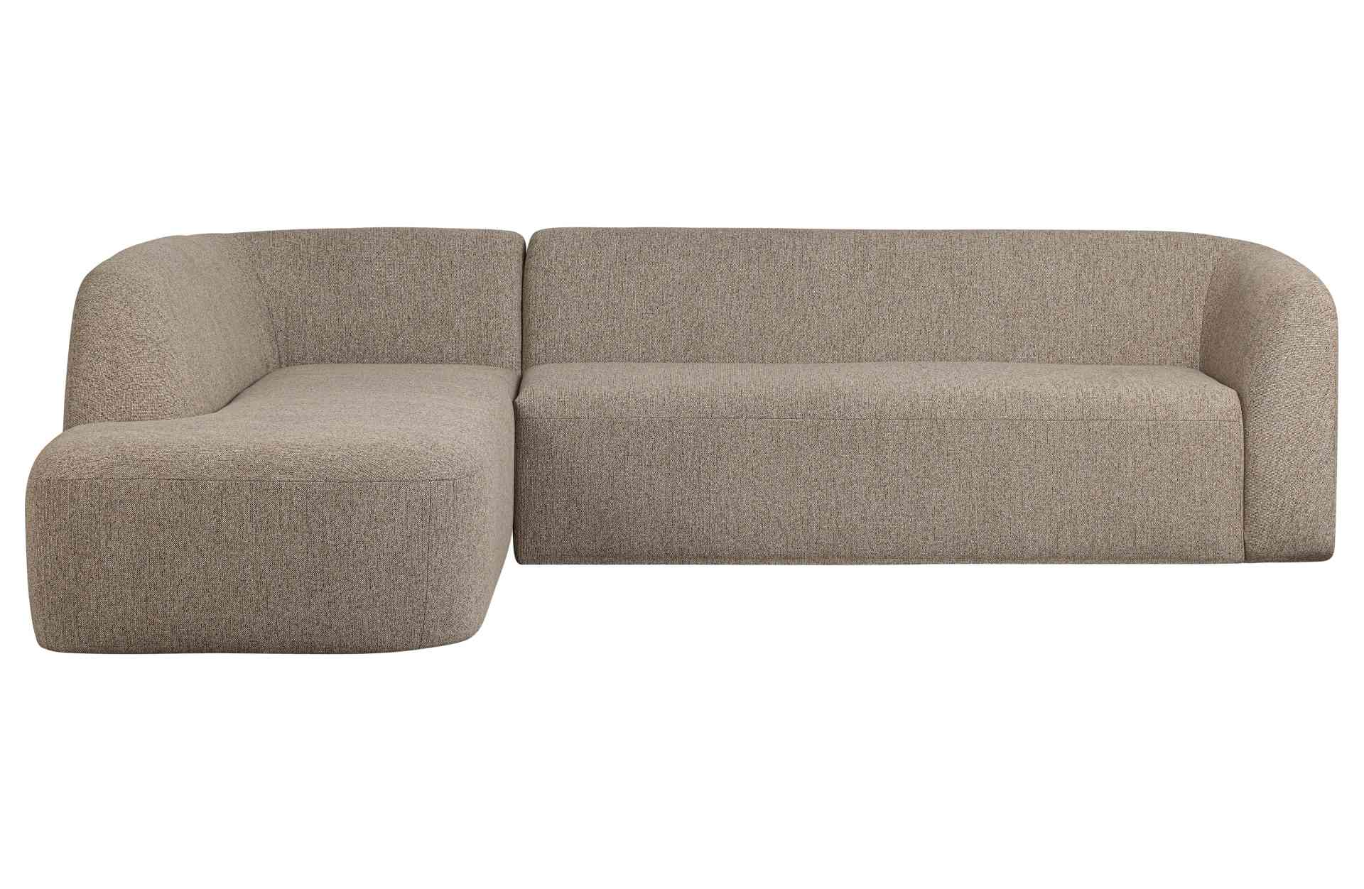 Das Ecksofa Sloping wurde aus bequemen Stoff gefertigt, welcher einen Hellbraunen Farbton besitzt. Das Sofa ist ein echter Hingucker für dein Zuhause, denn es hat ein modernes Design, welches zu jeder Inneneinrichtung passt.