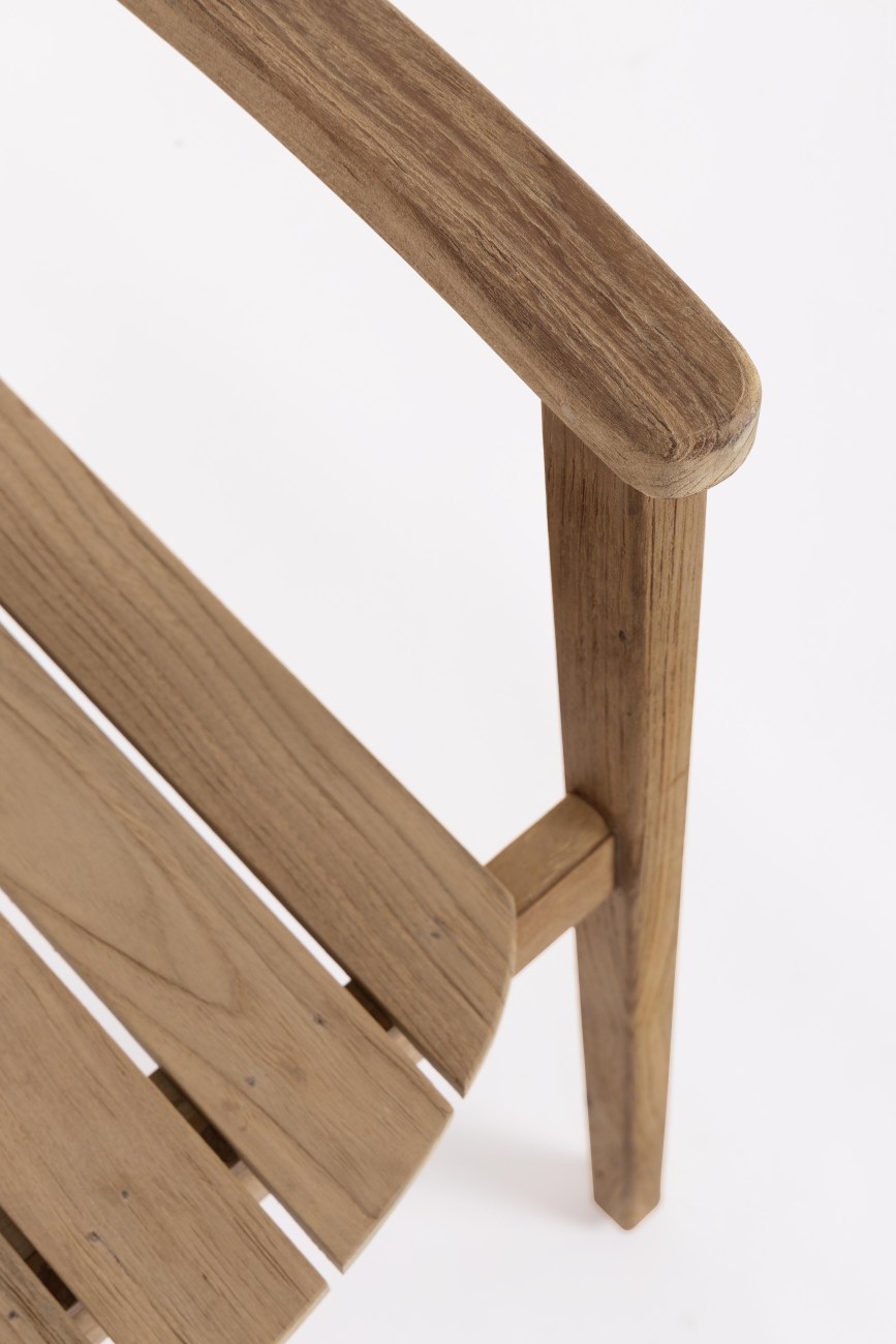 Gartenstuhl Adriel aus recyceltem Teakholz
