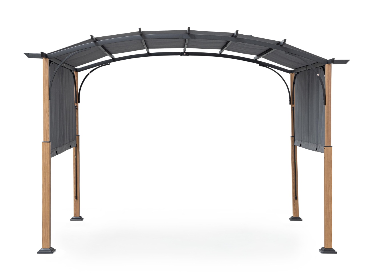 Pavillon Taormina aus Metall, Natur / Anthrazit