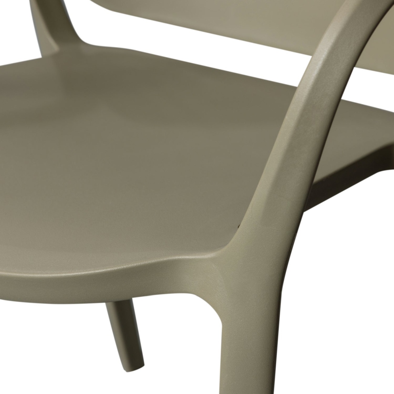 Stapelstuhl Bent aus Kunststoff, Grün