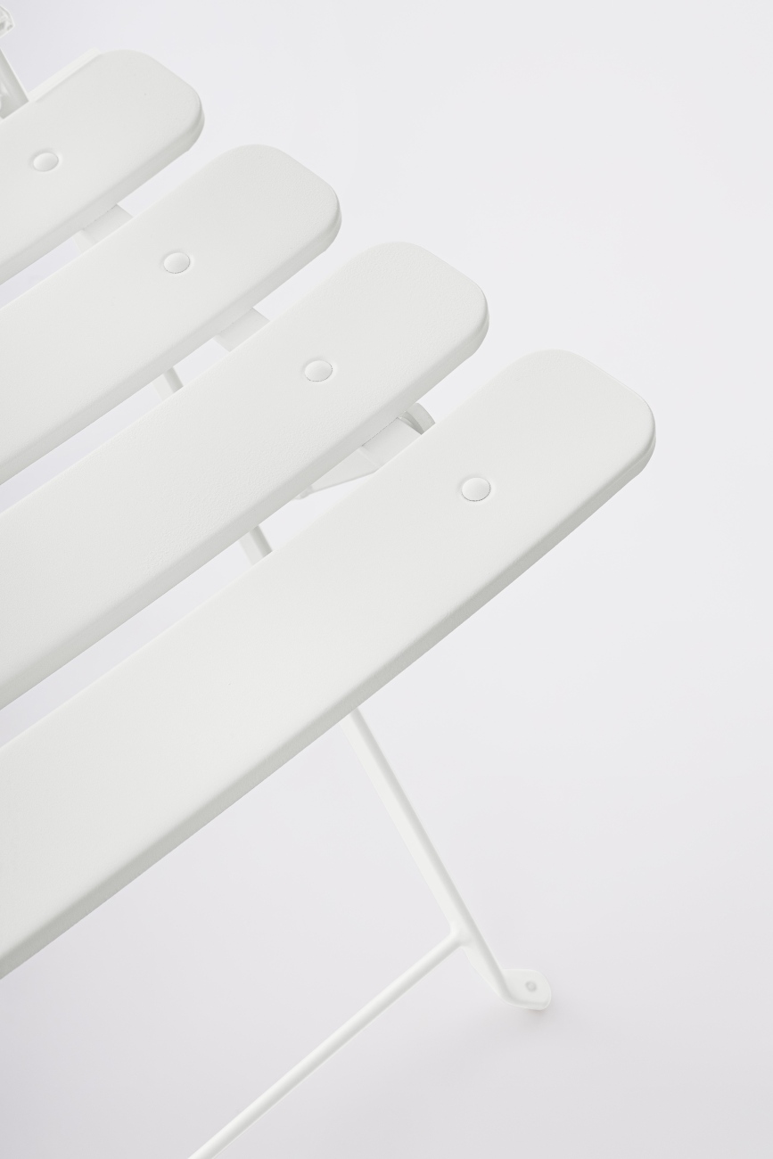 Gartenstuhl Yasmin aus Metall, Weiß