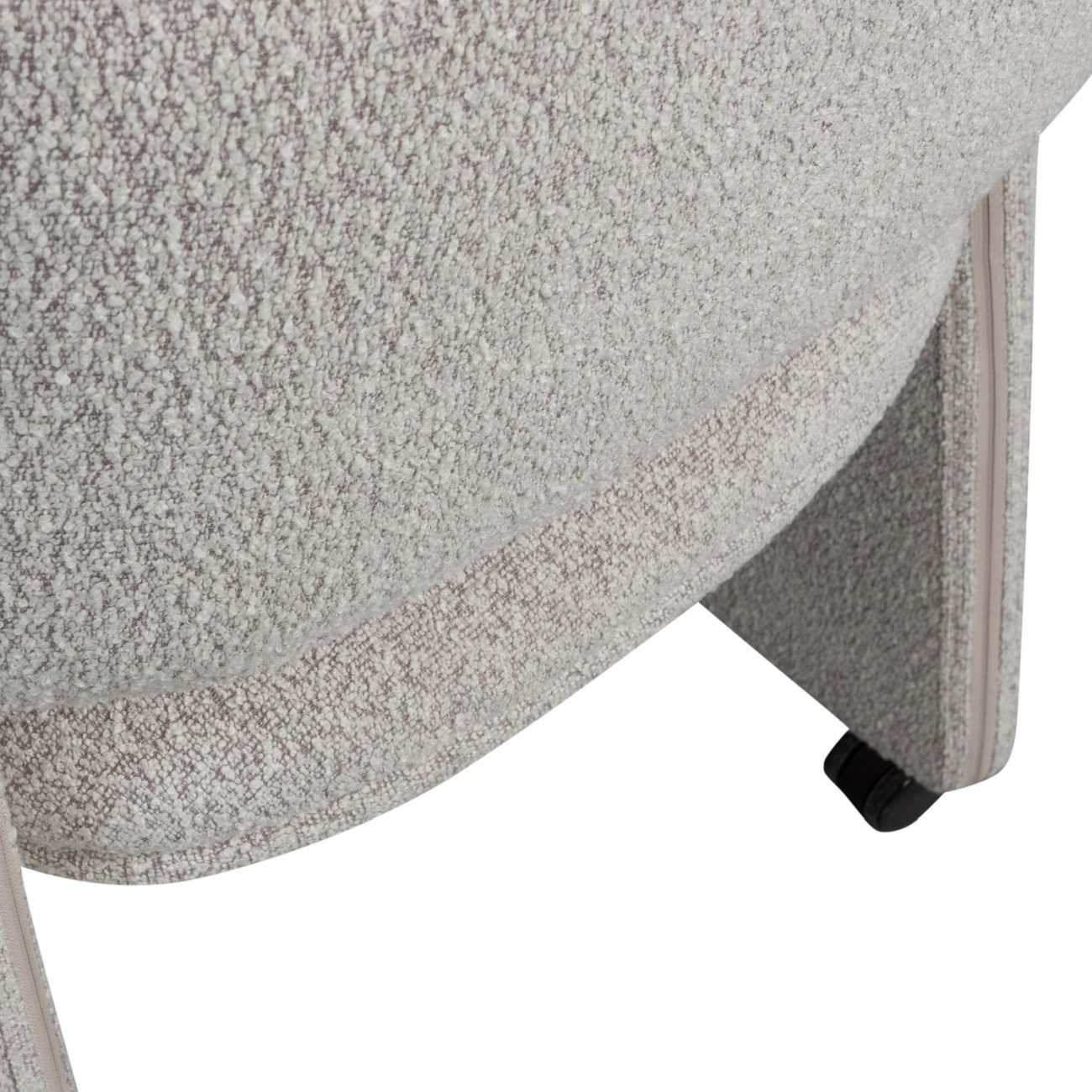 Esszimmerstuhl Lyric mit Rädern, Grau