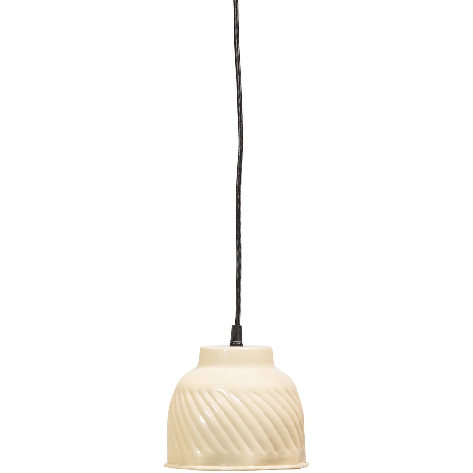 Arleso Hängelampe aus Metall in Sand - moderne Pendelleuchte 14 x 14 x 15 cm