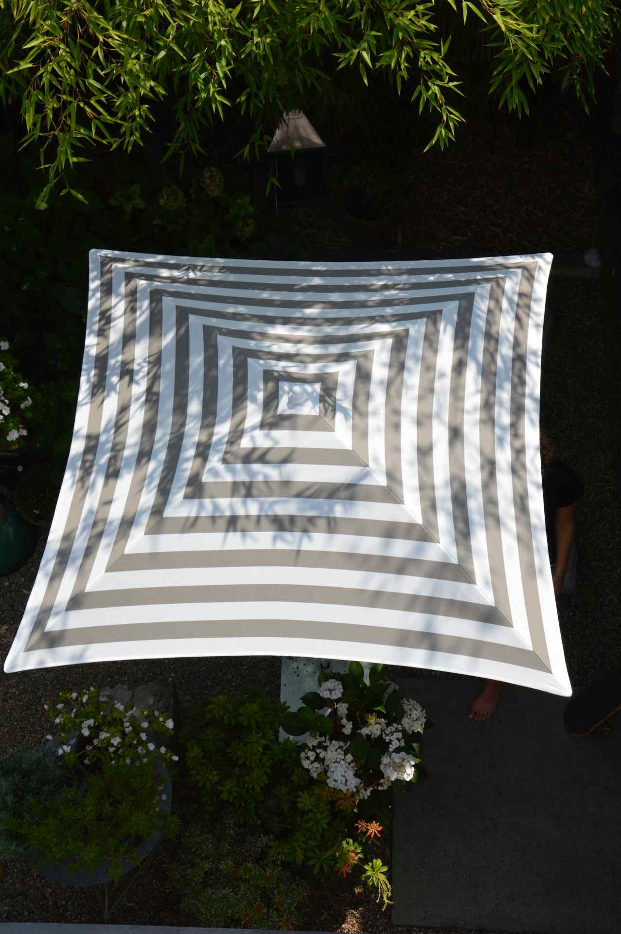 Sonnenschirm Murano, Weiß/Taupe Sonnenschirm Murano, Weiß/Taupe