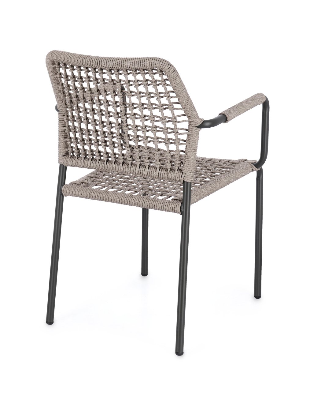 Gartenstuhl Rajada aus Aluminium, Taupe / Anthrazit