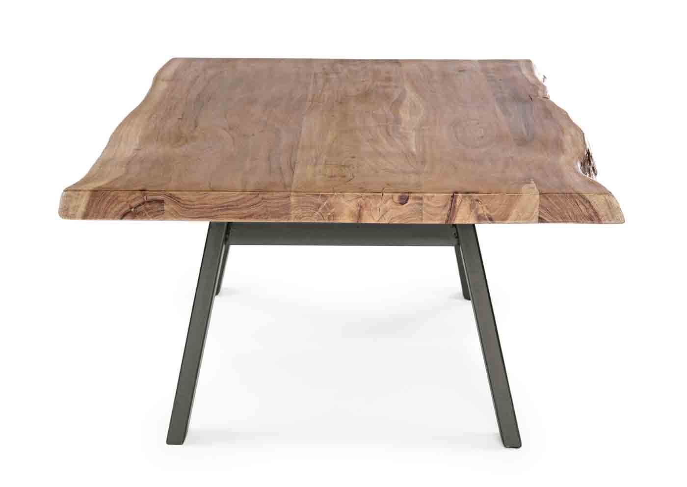 Beistelltisch Aron aus Akazienholz, Quadratisch