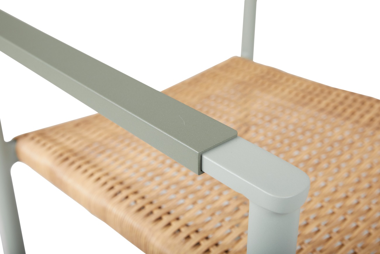 Gartenstuhl DK mit Armlehne, Hellgrün