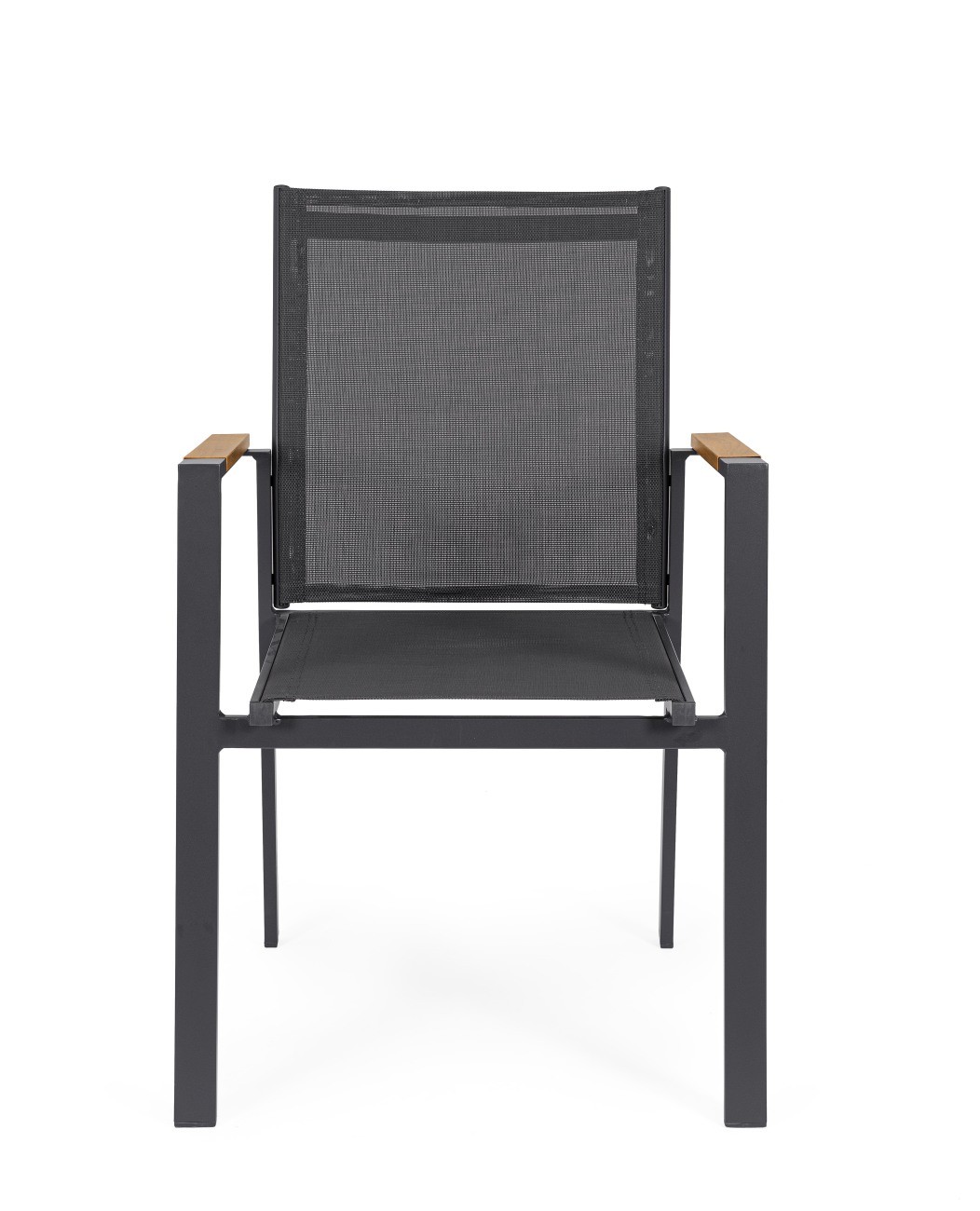 Gartenstuhl Heta aus Aluminium, Anthrazit