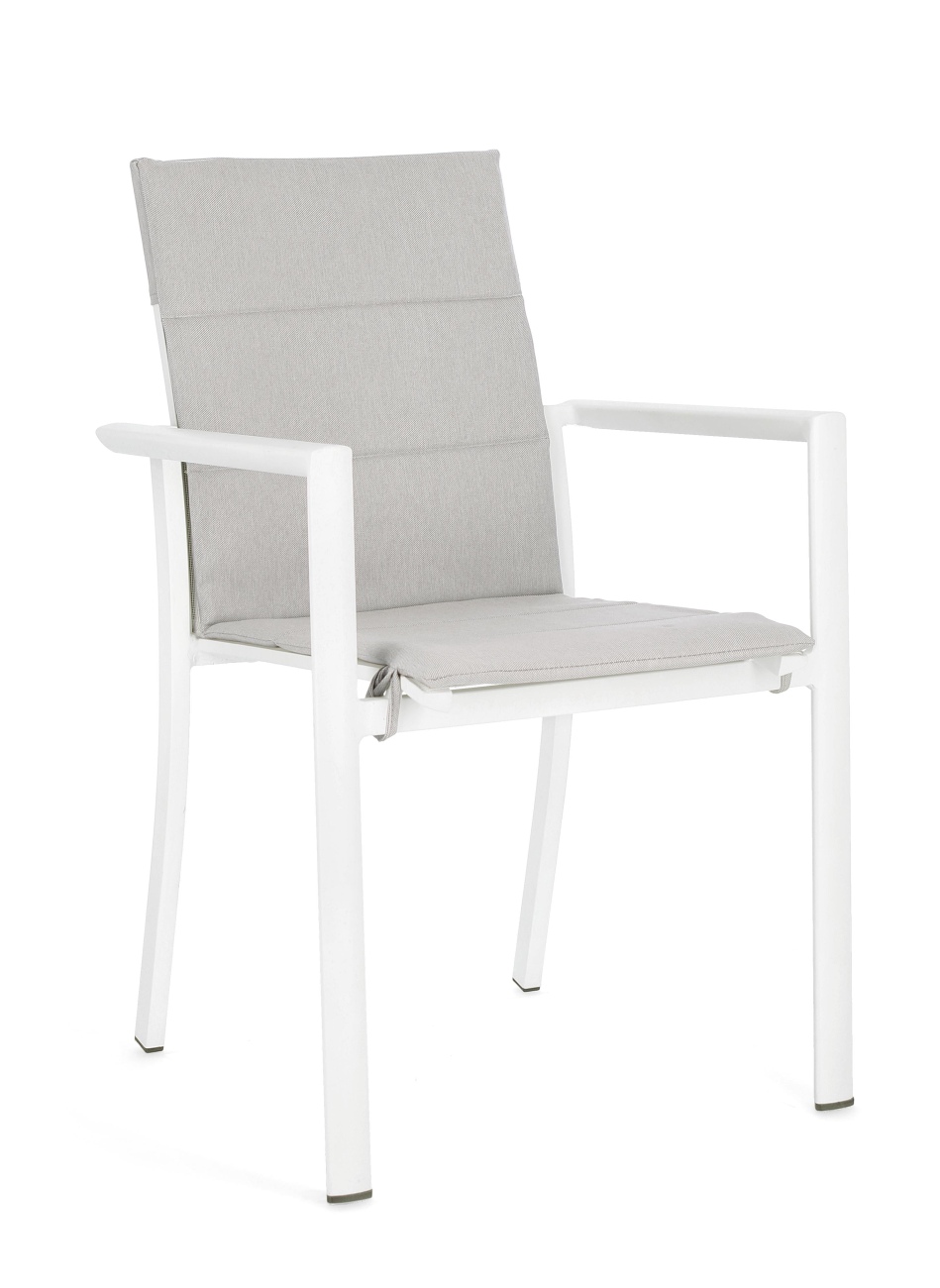 Auflage für Gartenstuhl Konnor, Hellgrau