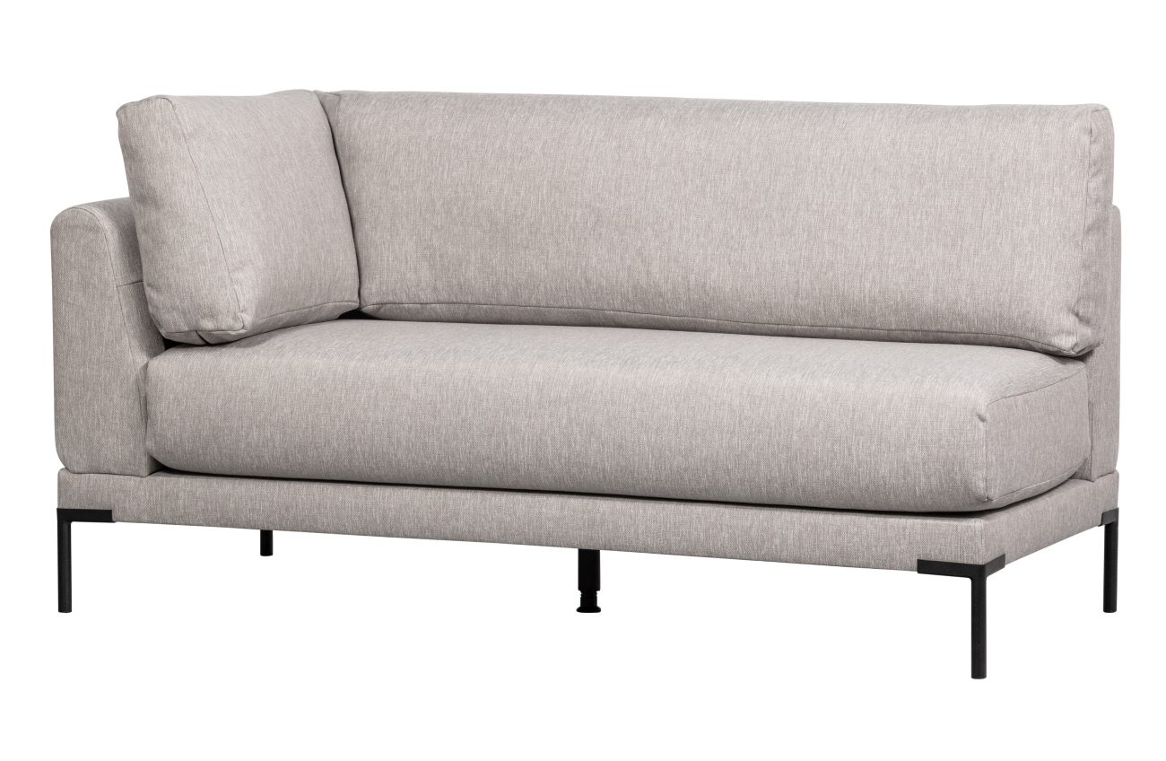 Bank Couple Eck-Element aus Melange-Stoff Rechts, Hellgrau Bank Couple Eck-Element aus Melange-Stoff Rechts, Hellgrau