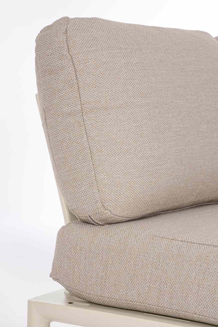 Gartenmodulsofa Gerald aus Aluminium Einzel-Element, Pelikan