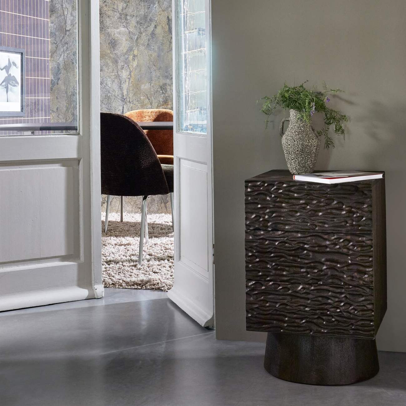 Nachttisch Crumble aus Mangoholz