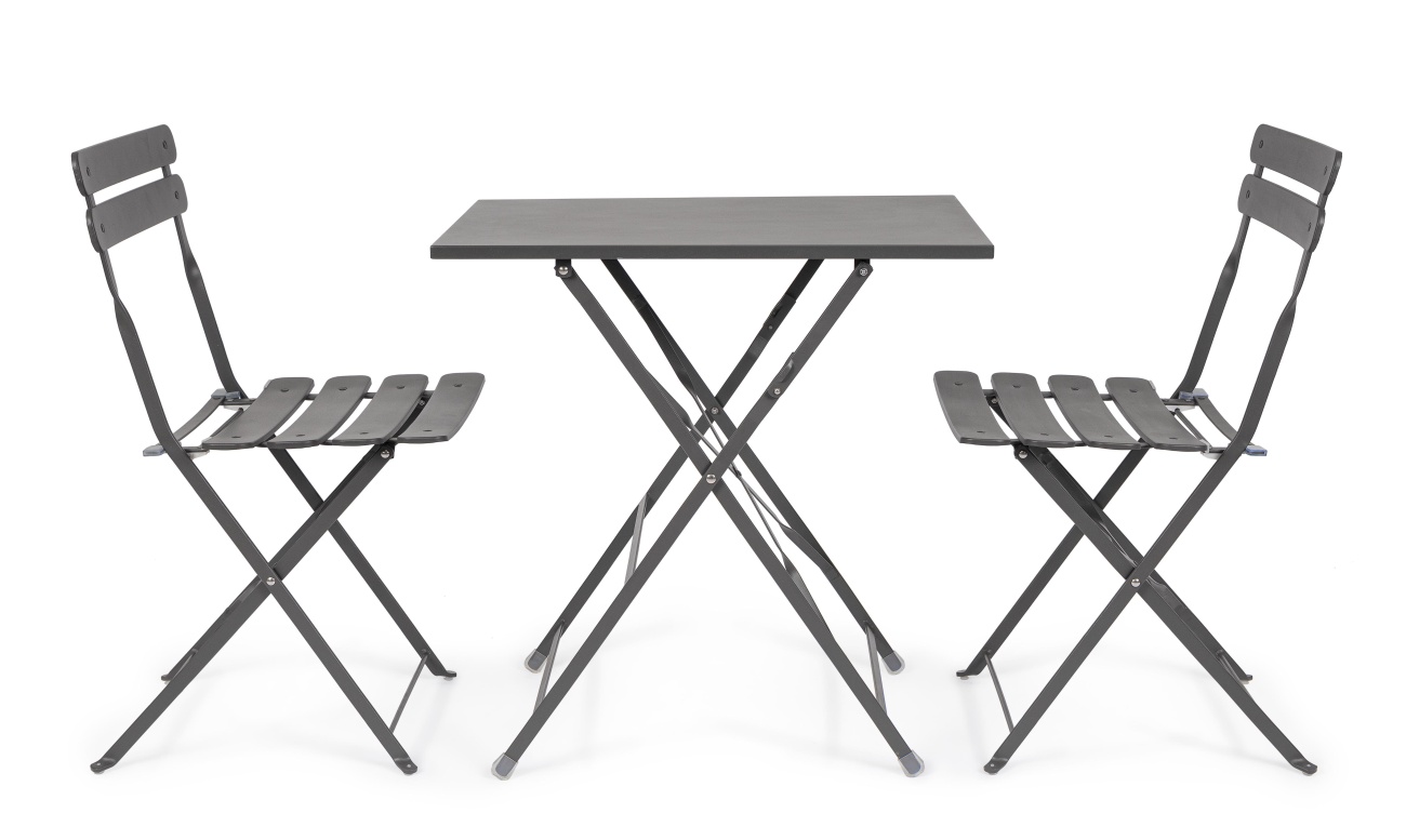 Gartenstuhl Yasmin aus Metall, Anthrazit