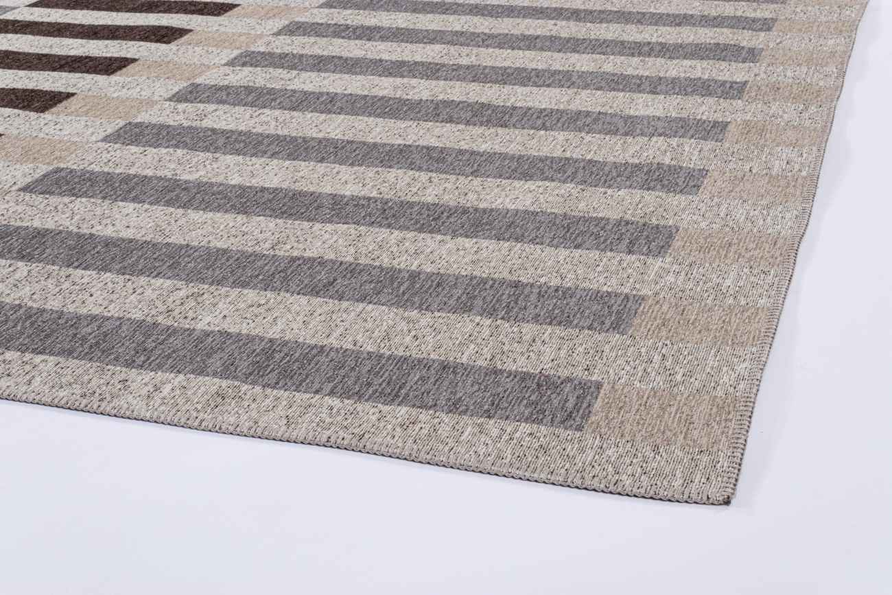 Outdoor Teppich Hada 200x290 cm, Grau / Braun / Beige