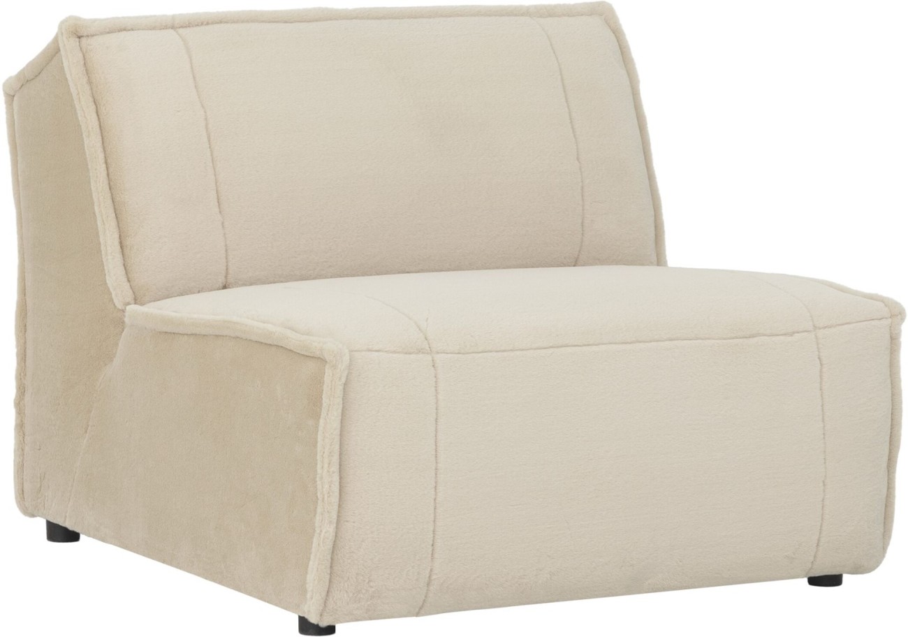 Der Sessel Amore überzeugt mit seinem modernen Design. Gefertigt wurde er aus Stoff, welcher einen Sand Farbton besitzt. Der Sessel besitzt eine Sitzbreite von 88 cm.