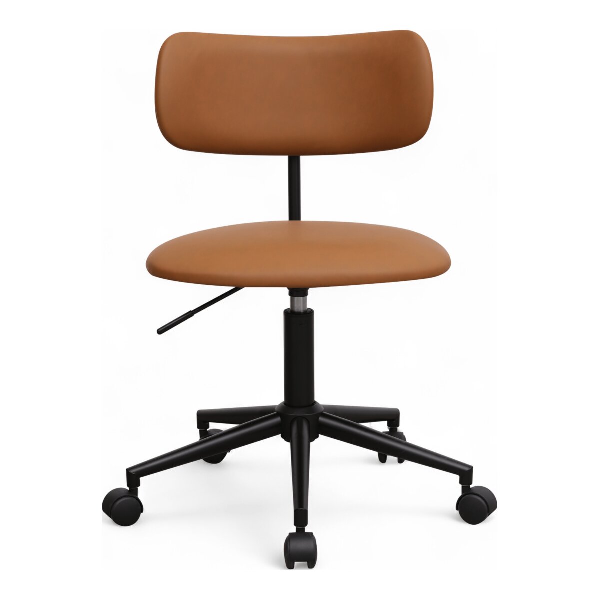 Bürostuhl Xory aus Kunstleder - Drehbar, Höhenverstellbar, Neigbar, Hellbraun