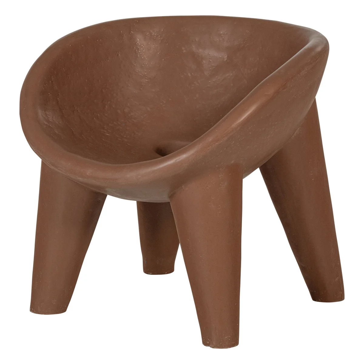 Gartensessel Orio - verstärktes Faserpolymer Rotbraun