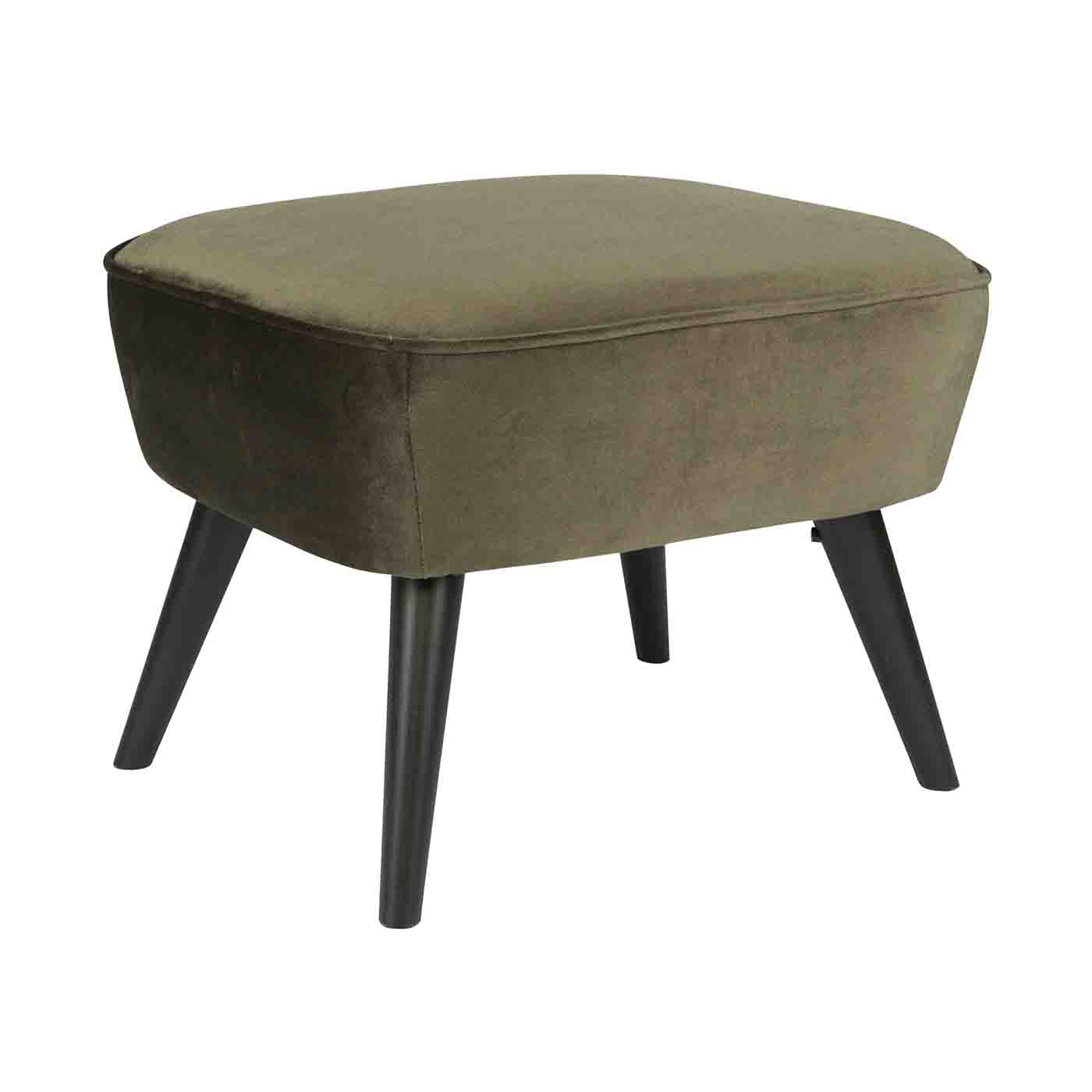 Fußhocker Sara Samt, Waldgrün Fußhocker Sara Samt, Waldgrün