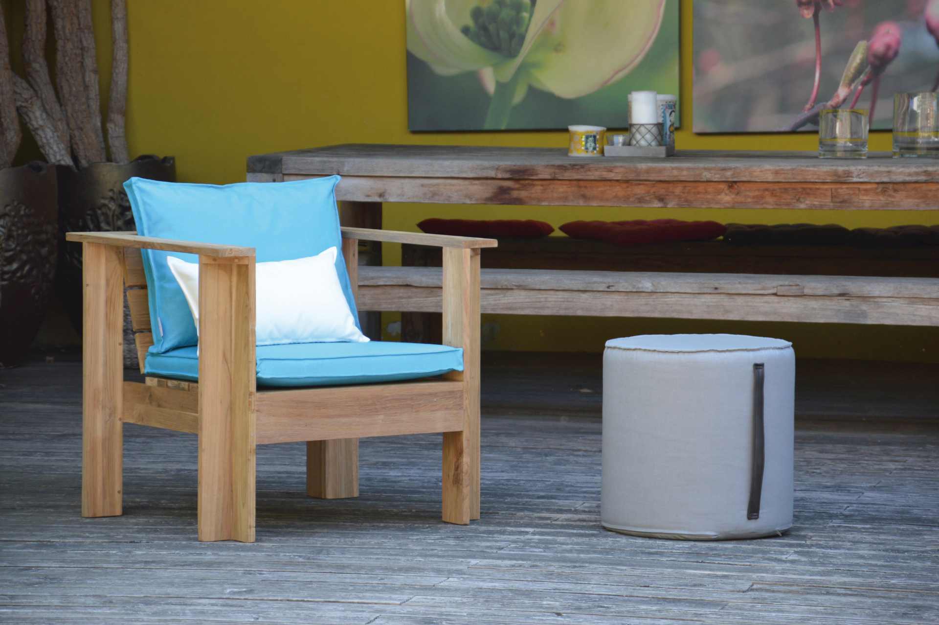Auflage Batten für Gartensofa, Weiß Auflage Batten für Gartensofa, Weiß