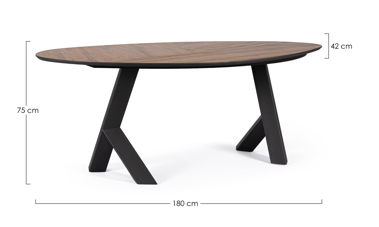 Esstisch Garwood aus MDF, 200x115 cm