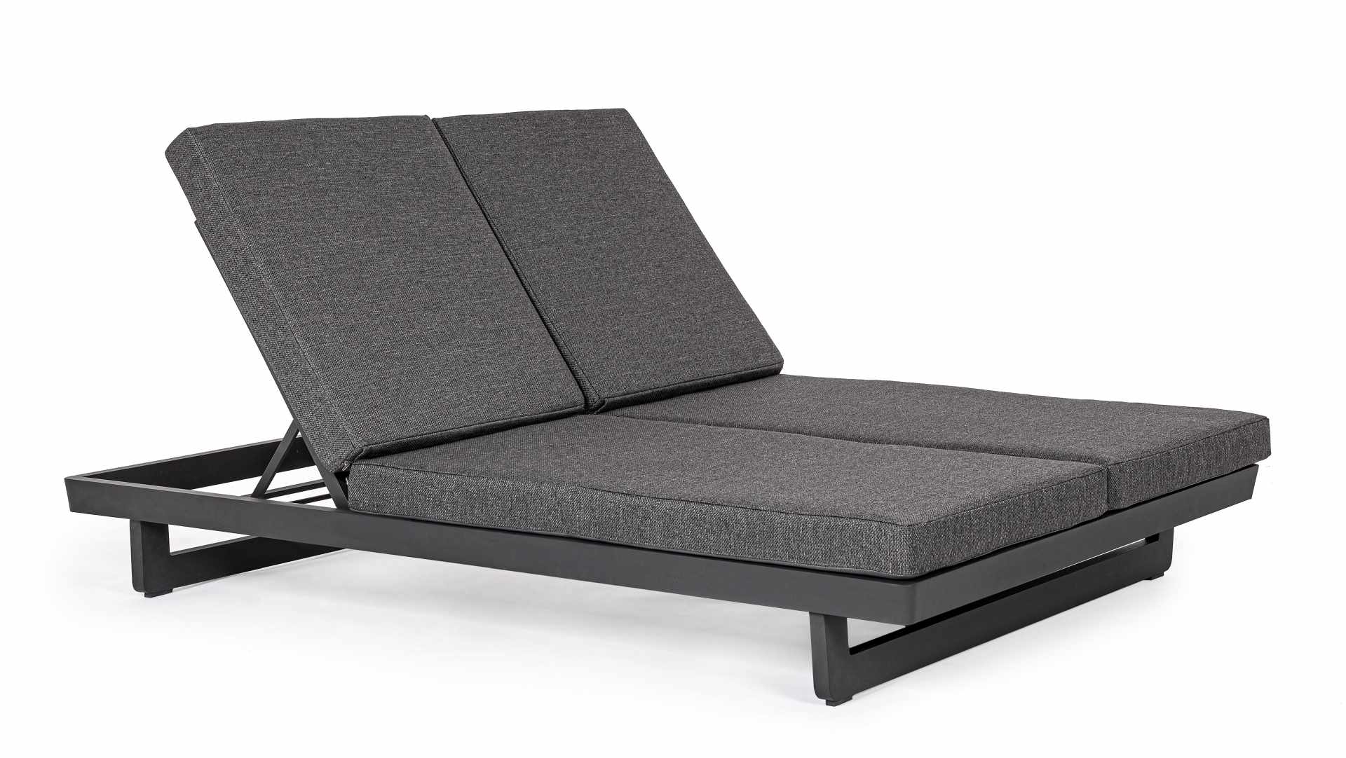 Sonnenliege Infinity mit Kissen Doppel, Anthrazit Sonnenliege Infinity mit Kissen Doppel, Anthrazit