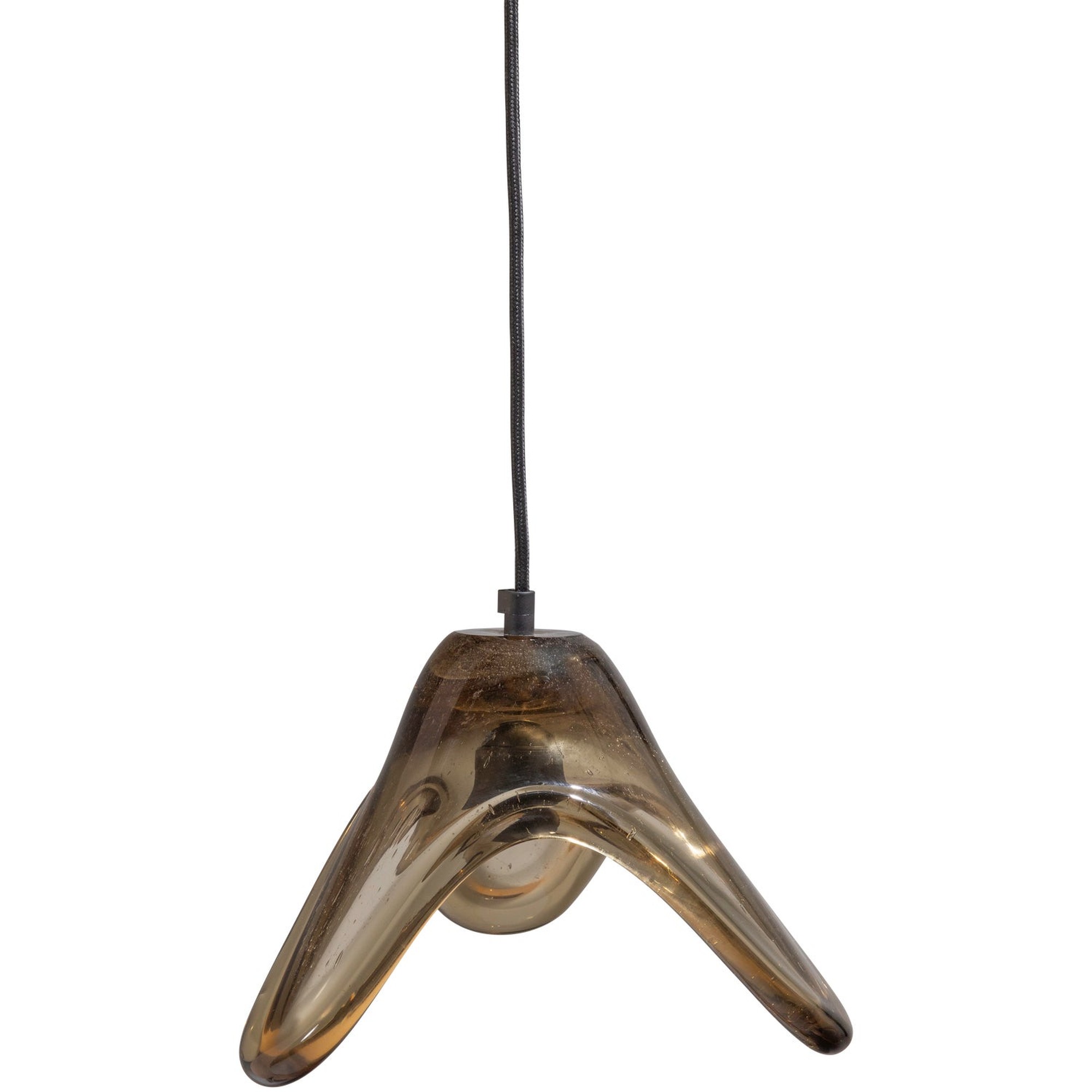 Elle Pendelleuchte aus Glas in Grün - moderne Hängelampe 25 x 22 x 17 cm