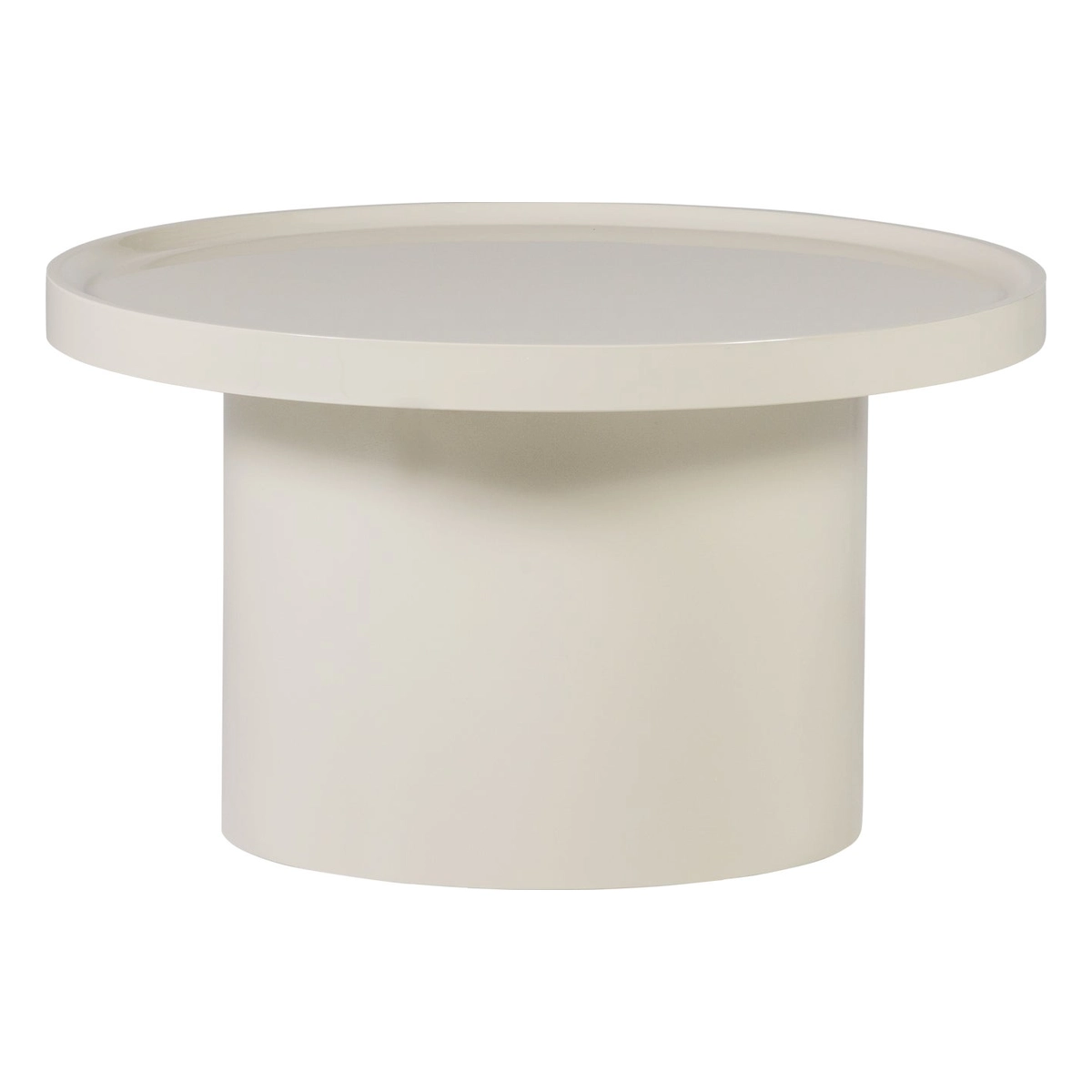 Couchtisch Veluna - MDF & Holzfurnier Sand, Ø 70 cm