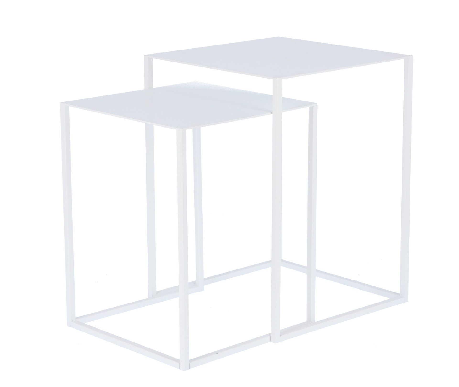 Beistelltisch Pur 2er Set Weiss JanKurtz Beistelltisch Set PUR, Weiß