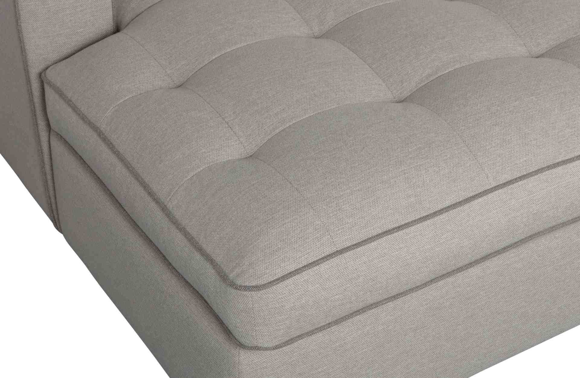 Das Ecksofa Lisa überzeugt mit seinem klassischen Design. Gefertigt wurde es aus Kunststofffasern, welche einen einen grauen Farbton besitzen. Die Ausführung des Sofas ist Links. Die Sitzhöhe beträgt 51 cm.