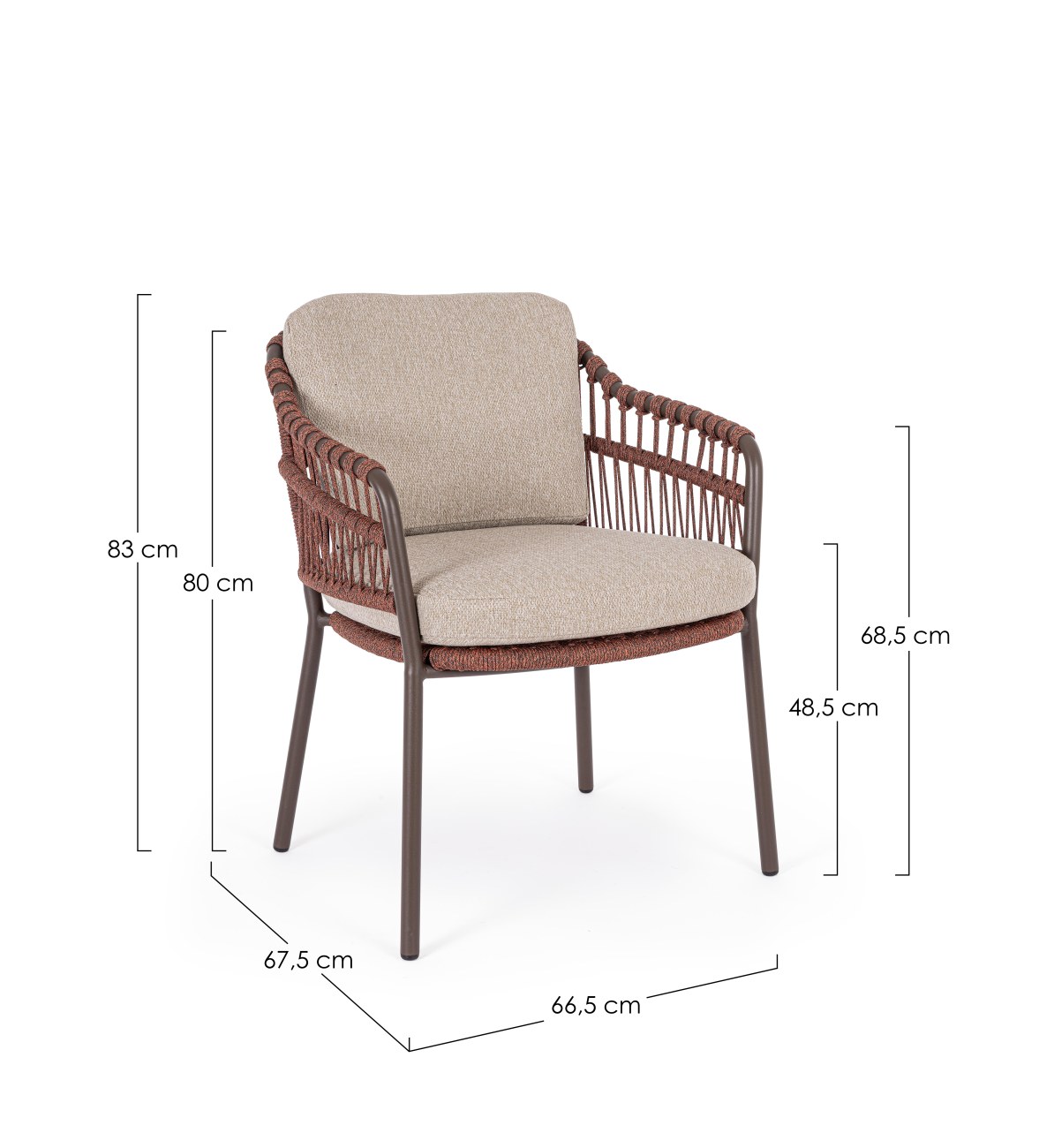 Gartenstuhl Talaia aus Metall, Java