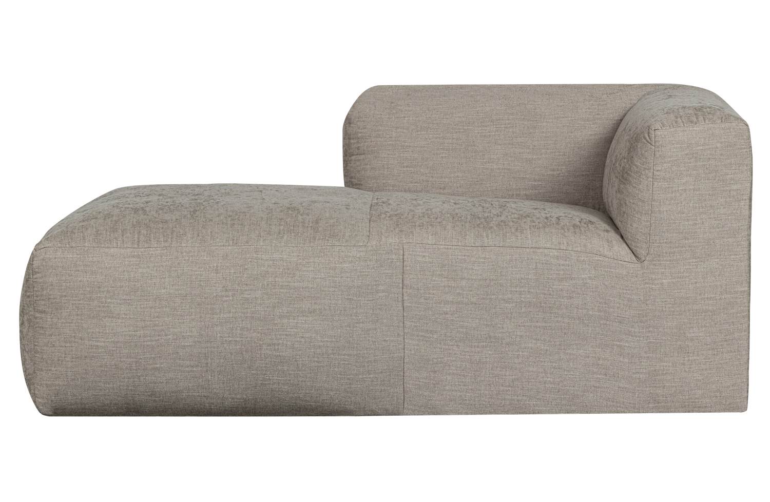 Das Modulsofa Yent als Chaise-Longue überzeugt mit seinem modernen Design. Gefertigt wurde es aus Webstoff, welcher einen hellgrauen Farbton besitzt. Das Sofa ist in der Ausführung Rechts. Die Sitzhöhe des Sofas beträgt 47 cm.