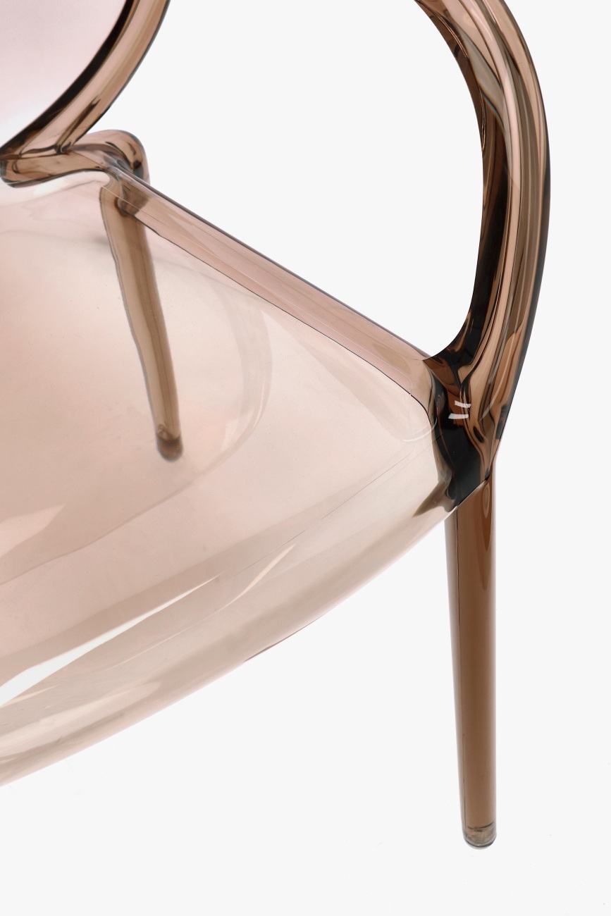 Gartenstuhl Camilla 4er-Set mit Armlehne, Coffee