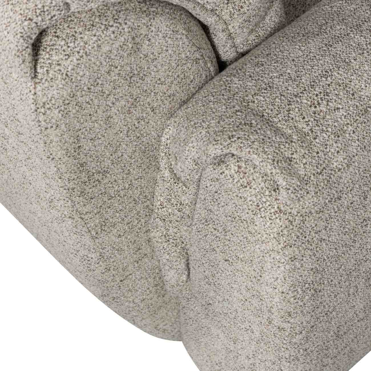 Drehsessel Baggy aus Melange-Stoff, Natur