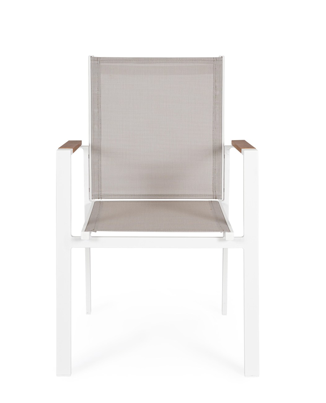 Gartenstuhl Heta aus Aluminium, Weiß