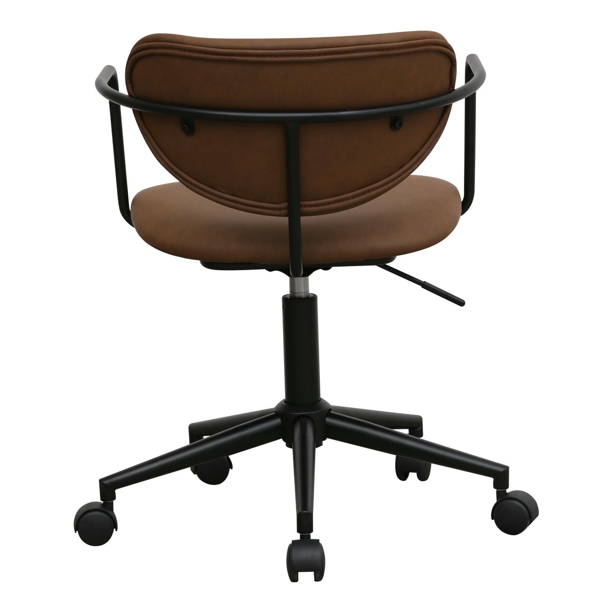 Bürostuhl Odila aus Kunstleder - Drehbar, Höhenverstellbar, Neigbar, Dunkelbraun