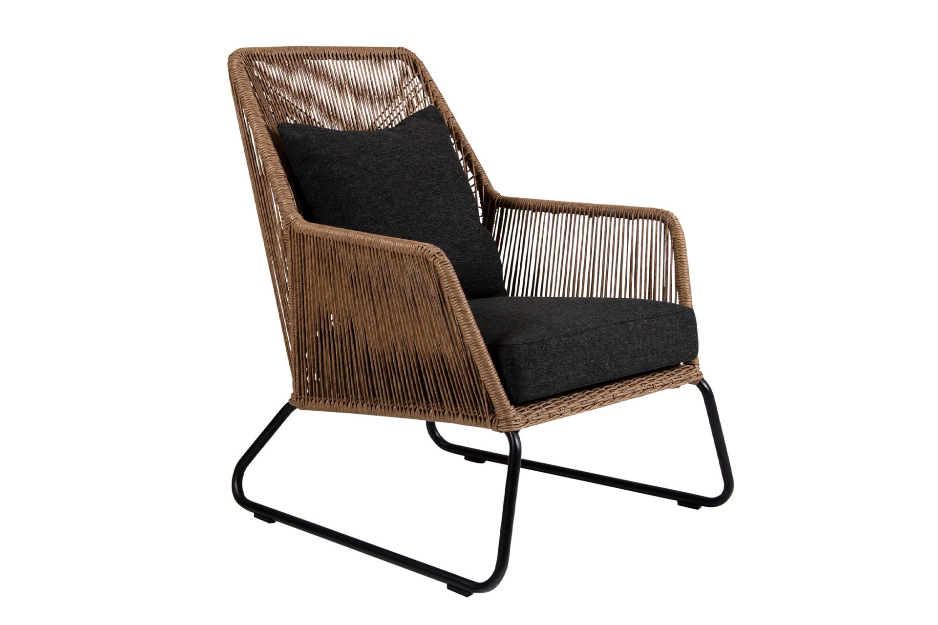 Gartensessel Midway aus Rattan, Braun Gartensessel Midway aus Rattan, Braun