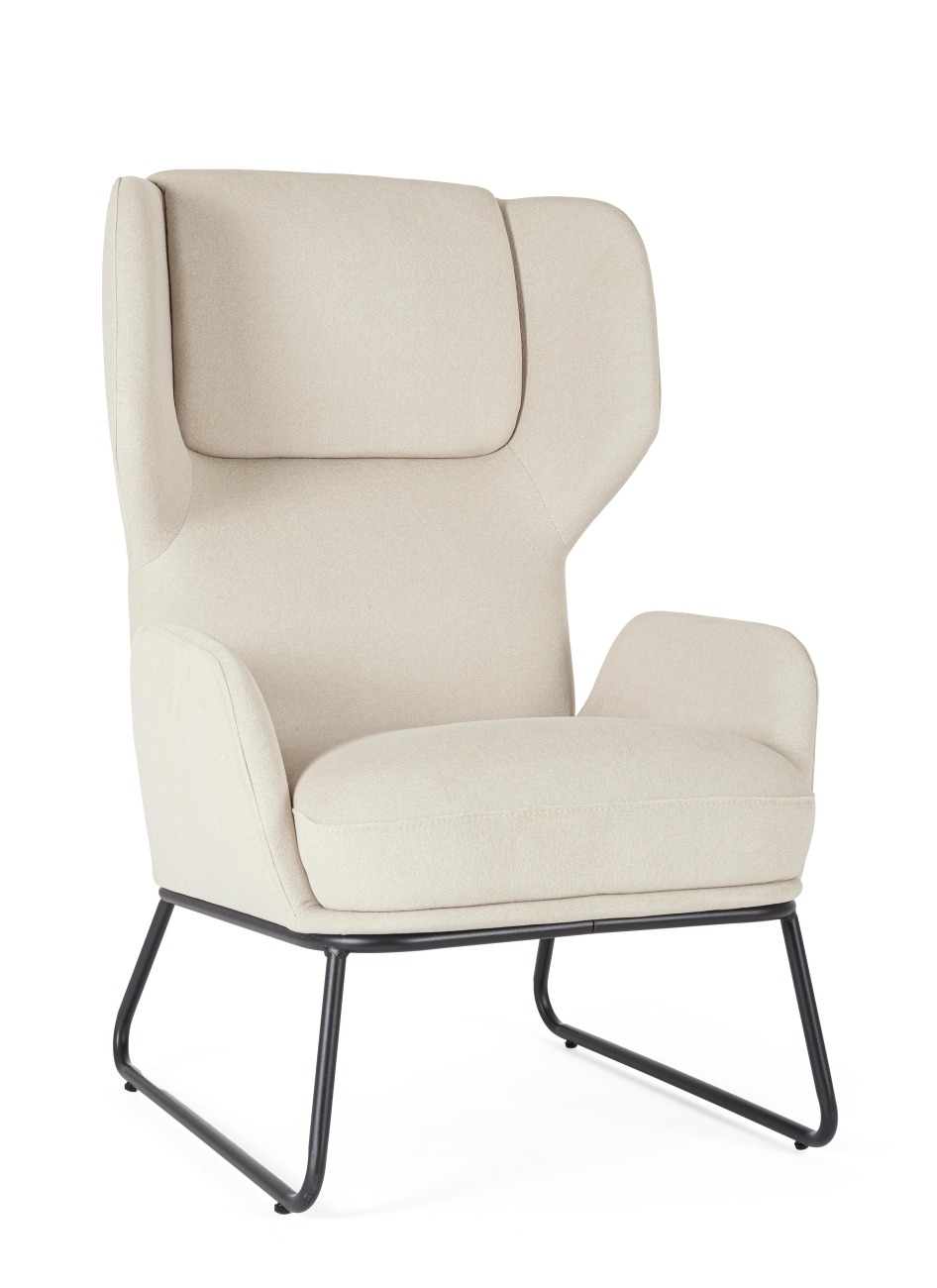 Sessel Ophelia aus Stoff, Beige Sessel Ophelia aus Stoff, Beige