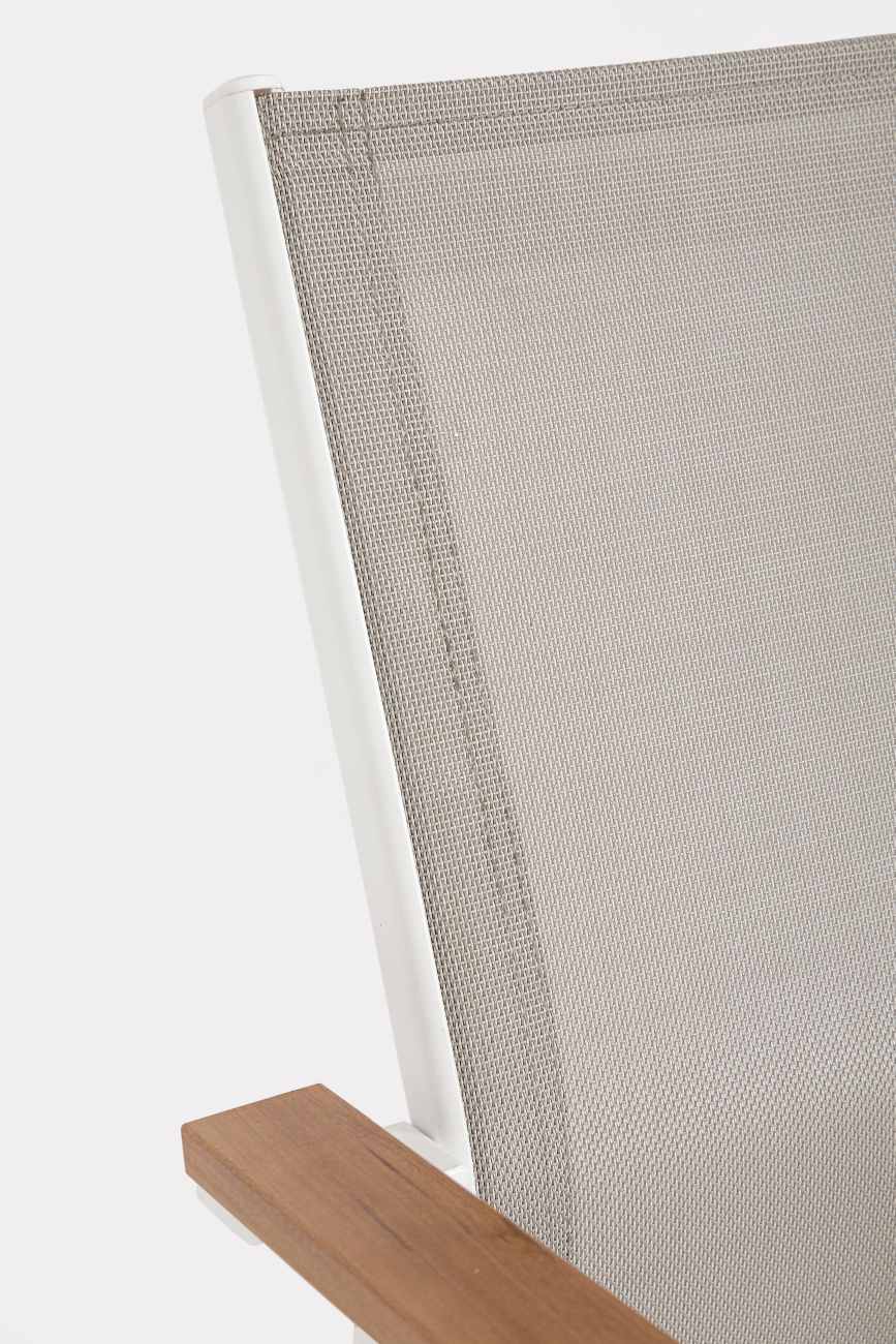 Gartenstuhl Heta aus Aluminium, Weiß