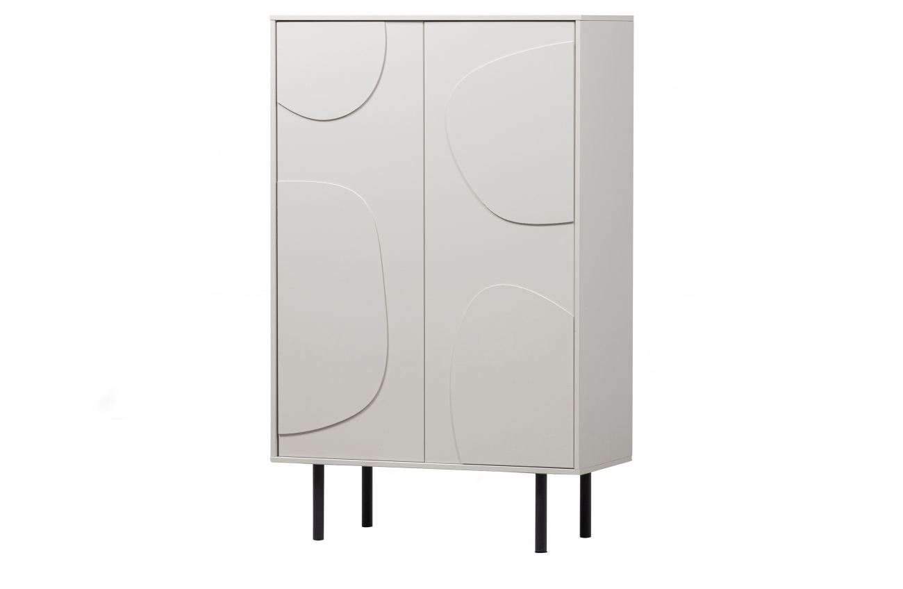 Schrank Cadiz aus Kiefernholz, Hellgrau Schrank Cadiz aus Kiefernholz, Hellgrau