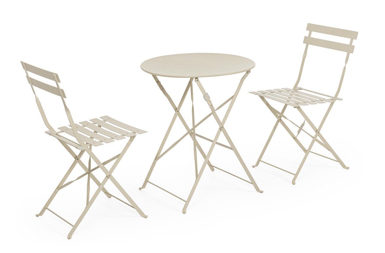 Garten-Set Austin, Stühle & Tisch, Gips Garten-Set Austin, Stühle & Tisch, Gips