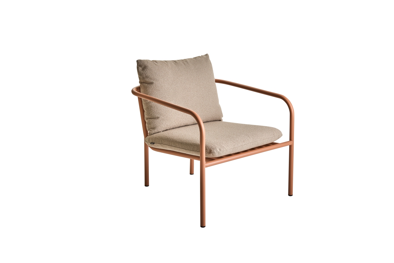 Gartensessel Bendt mit Kissen, Peach Gartensessel Bendt mit Kissen, Peach