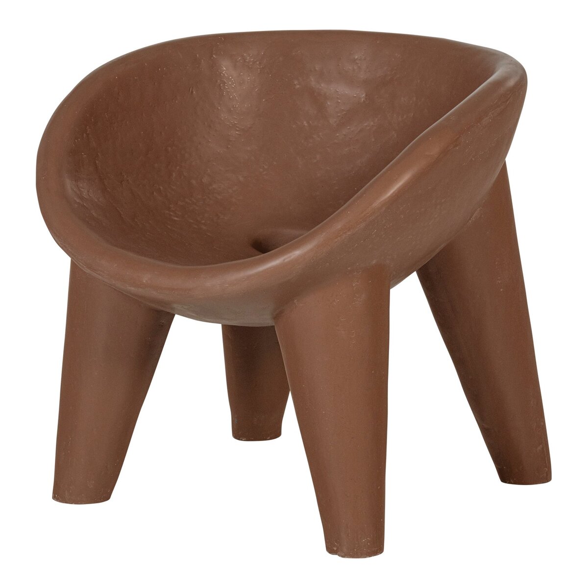 Gartensessel Orio - verstärktes Faserpolymer Rotbraun